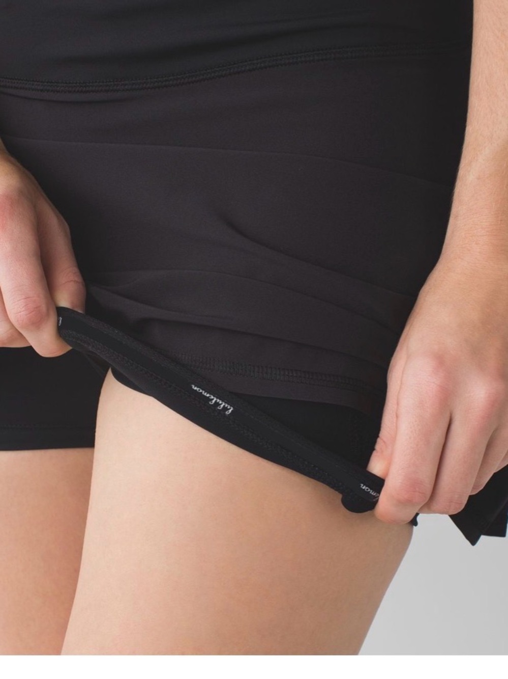 Lululemon Athletica Run: Pace Setter Skirt Black - Picture 3 of 7